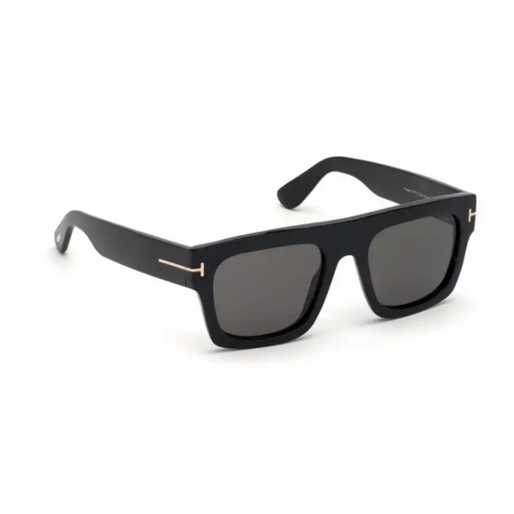 Tom Ford 🖤 RENEE Sunglasses- FT 0847 Shiny Black/Grey Shaded 52/21/140 - Picture 6 of 10